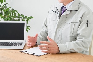 現地作業打ち合わせの様子